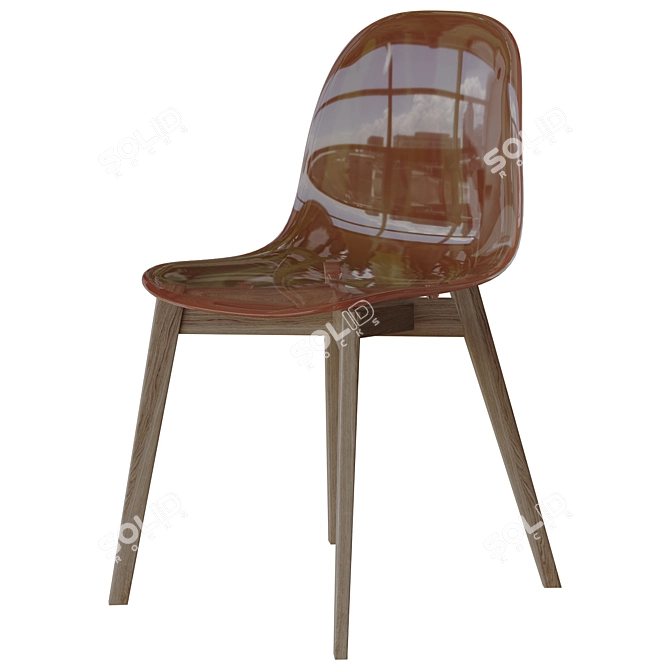 Translucent Academia Chair 3D Model 3D model image 3