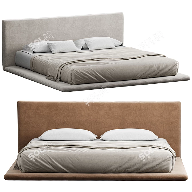 Corona Enhanced Bed Model 3D model image 1