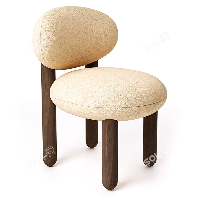 Modern Noom Flock Chair Design 3D model image 1