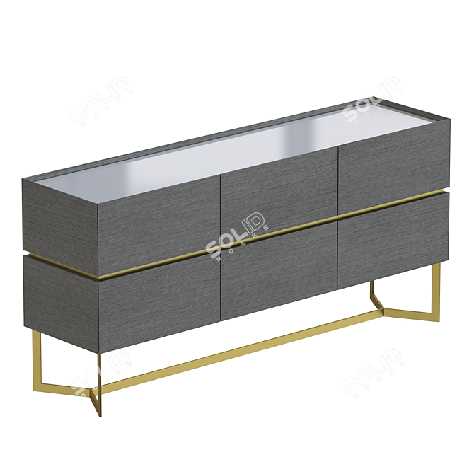 "Sakhalin" Collection Chest of Drawers - 3 Colors 3D model image 2