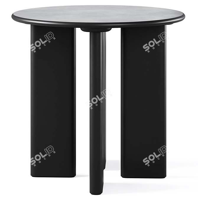 Sleek Blos Dining Table, Cosmo 3D model image 2