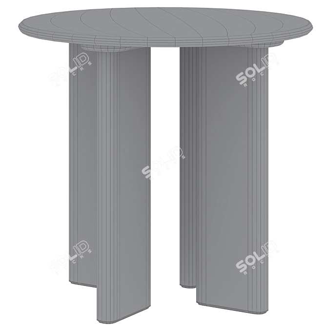 Sleek Blos Dining Table, Cosmo 3D model image 4