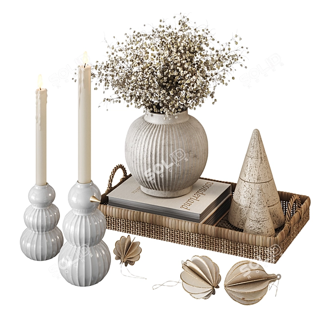 Christmas Coffee Table Set 02 3D model image 1