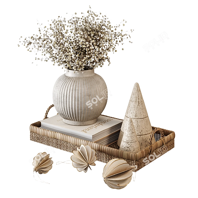 Christmas Coffee Table Set 02 3D model image 3