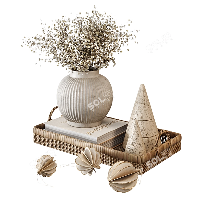 Christmas Coffee Table Set 02 3D model image 6