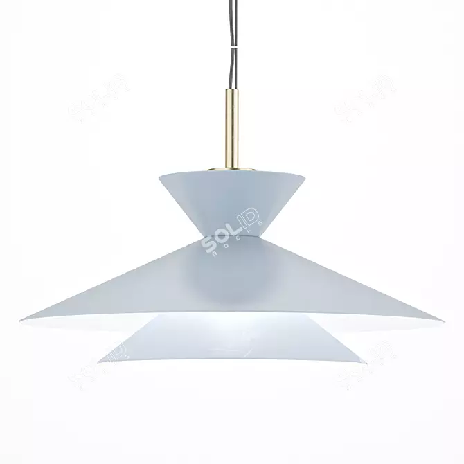 Modern Pendant Light 3D Model 3D model image 1