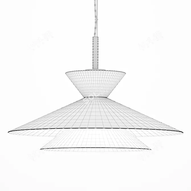 Modern Pendant Light 3D Model 3D model image 4