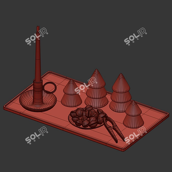 Holiday Decor Set 3D model image 4