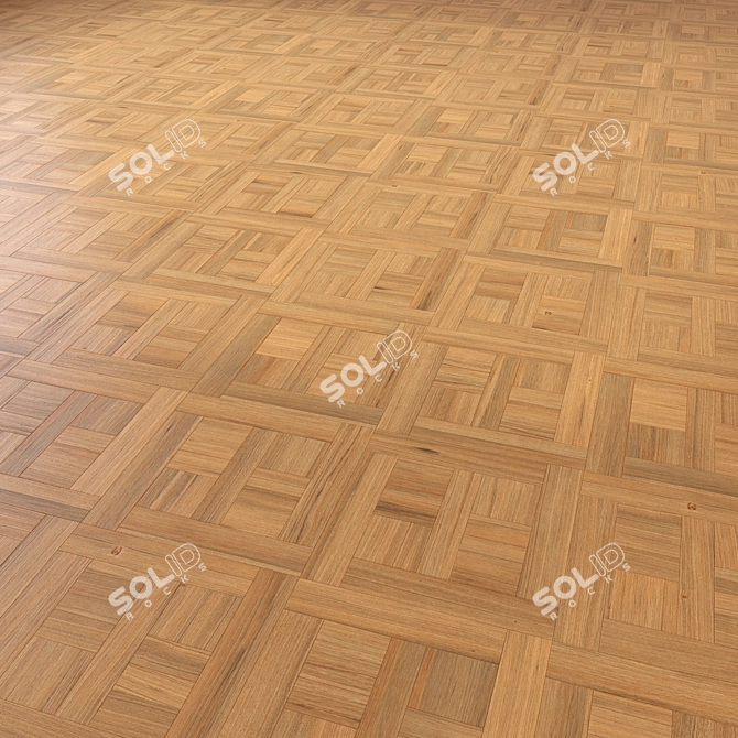 High-Quality Wooden Floor 3D Model 3D model image 4