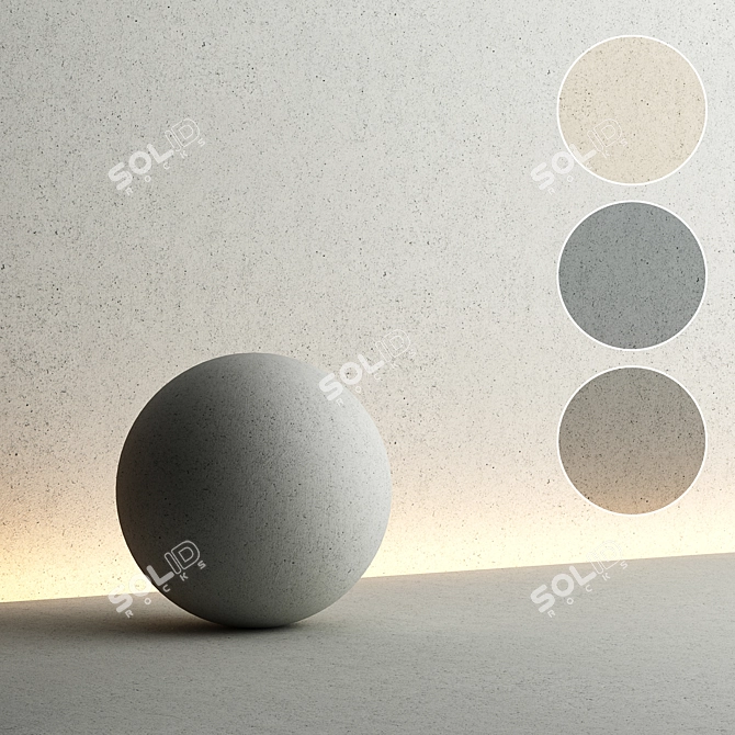  Decorative Plaster 4K Textures 3D model image 1