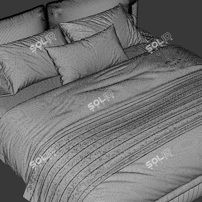 Modern Blend Bed 2013 Model 3D model image 4