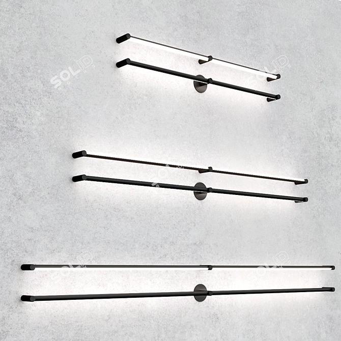 Sonneman Purolinear Double LED Sconce 3D model image 2