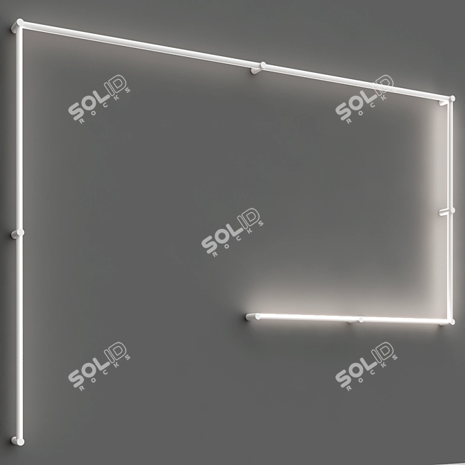 Sonneman Purolinear Double LED Sconce 3D model image 4