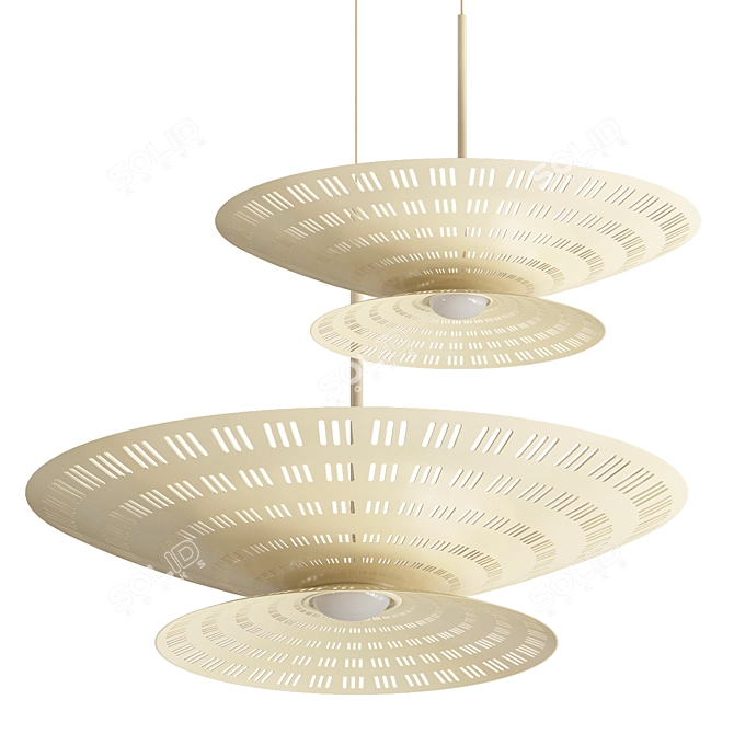 Minimalist Air LED Pendant 3D model image 4