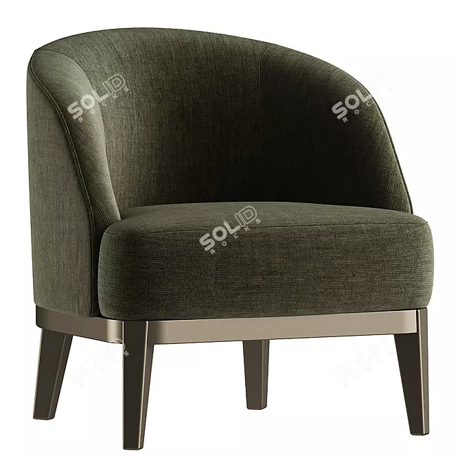 Elegant Venice Armchair for Interiors 3D model image 2