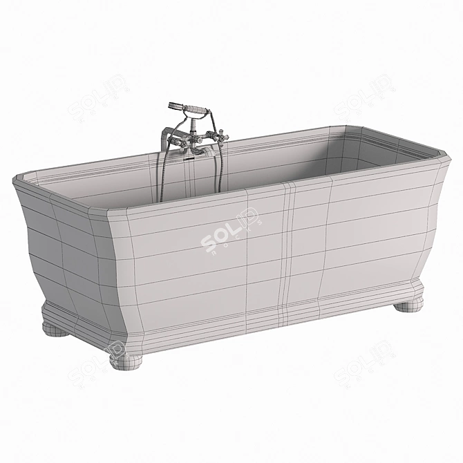 Imperial Luxury Freestanding Bath - Corona Render 3D model image 2