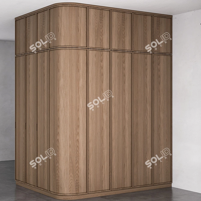 Minimalist Wardrobe 3D Model Kit 3D model image 2