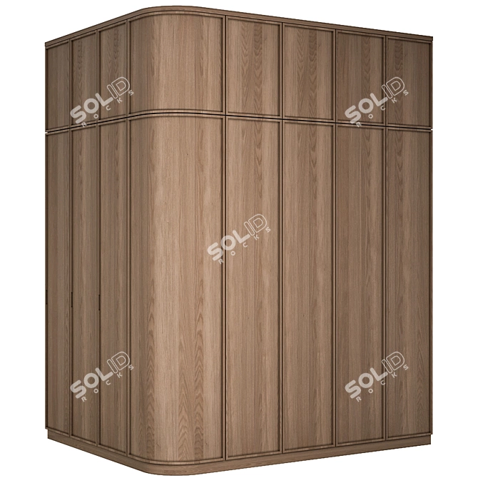 Minimalist Wardrobe 3D Model Kit 3D model image 3