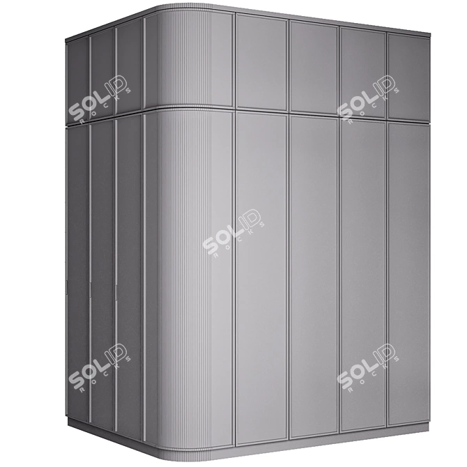 Minimalist Wardrobe 3D Model Kit 3D model image 5