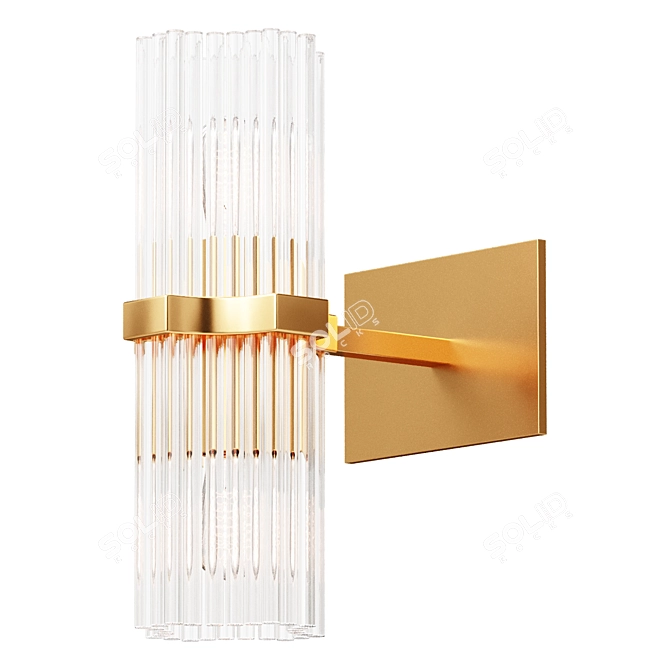 Italian Brass Wall Sconce L55822.86 3D model image 1