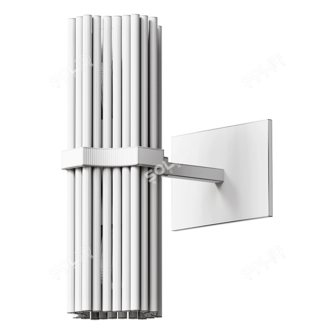 Italian Brass Wall Sconce L55822.86 3D model image 2
