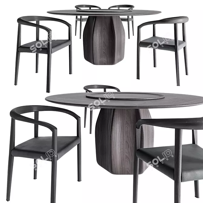 Sleek Molteni C. Furniture Set 3D model image 2