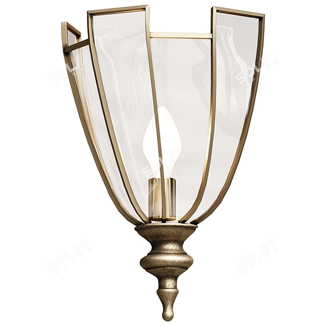 Modern Wall Sconce Lighting Fixture 3D model image 1