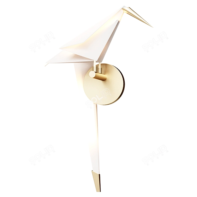 Bird Wall Sconce Light 3D model image 1