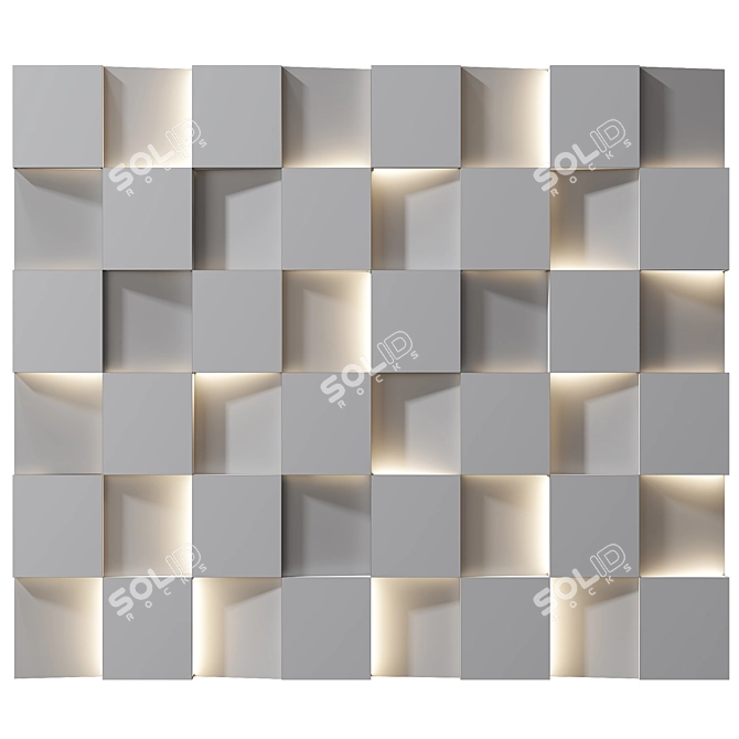  Modern Panel Decor Set 81 3D model image 2