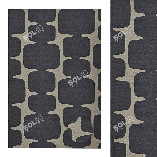 Modern Lohko Rug in Corona 3D model image 4