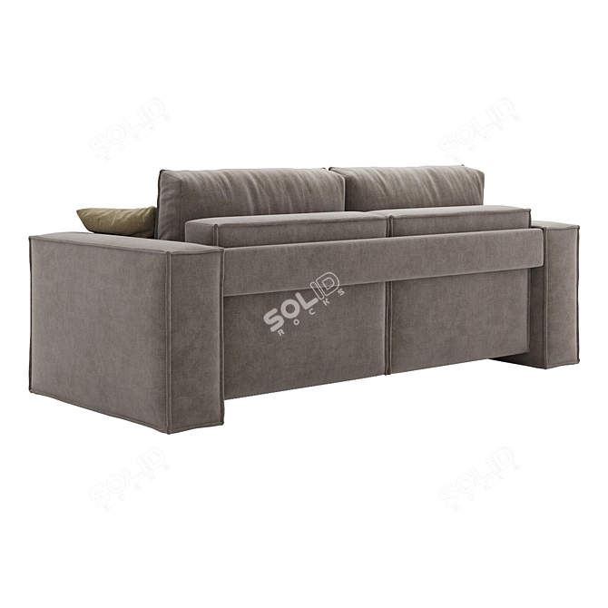 Convertible Sofa Kub: Space-Saving Design 3D model image 2