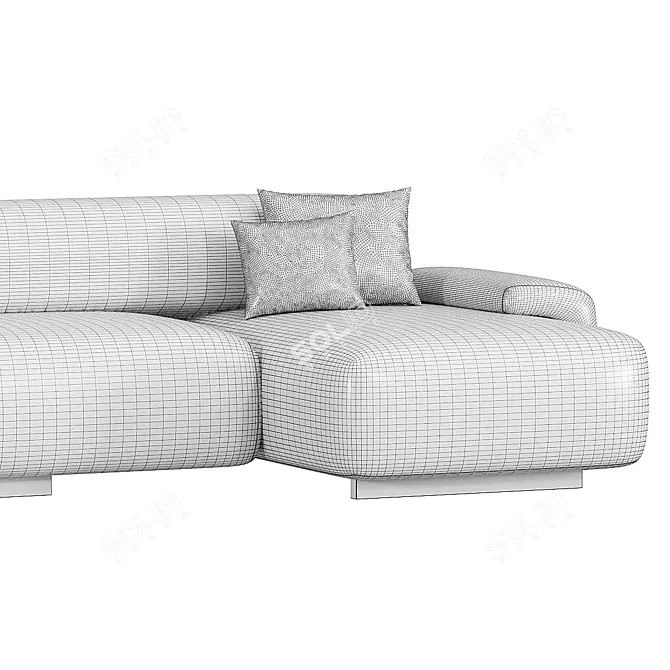 Modern Sectional Sofa LOVELAND Model 3D model image 4