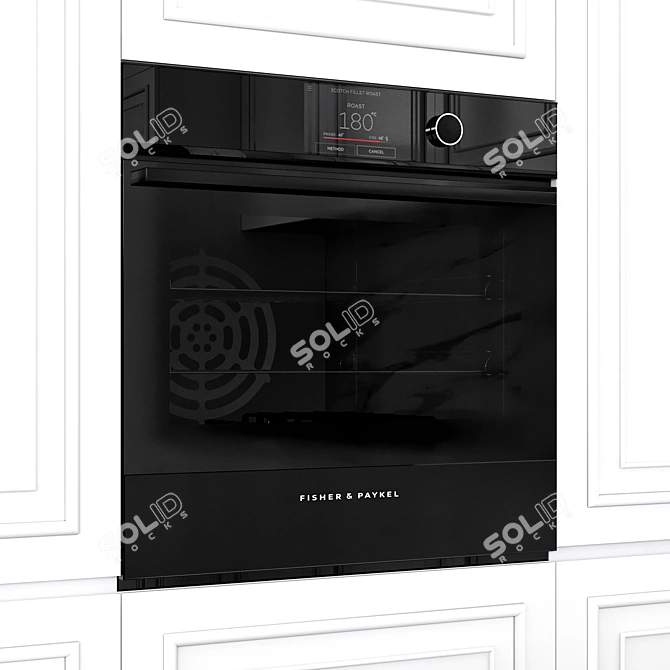 Neoclassic Kitchen with Fisher & Paykel Appliances 3D model image 4