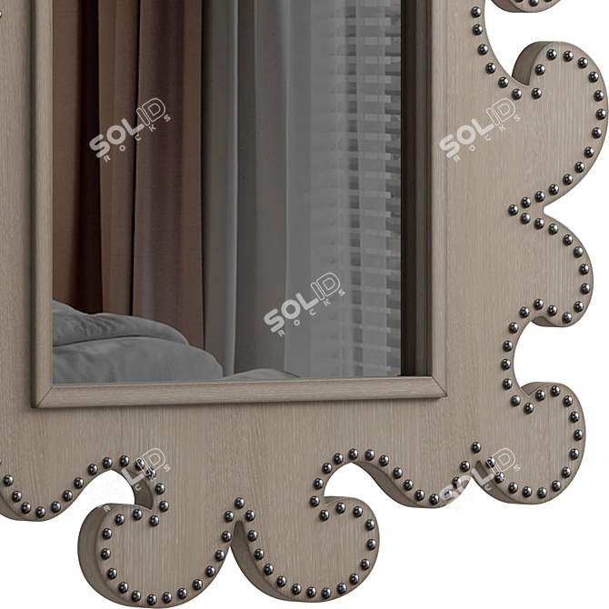 Hempstead Vertical Mirror: Elegant Reflection 3D model image 4