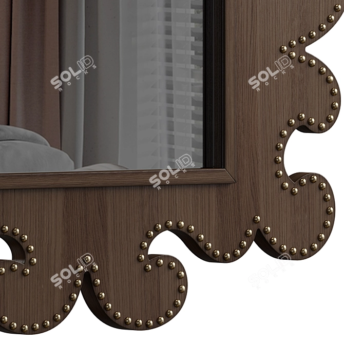 Hempstead Vertical Mirror: Elegant Reflection 3D model image 5