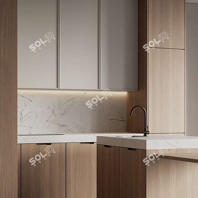 Modern Kitchen 3D Models Bundle 3D model image 2