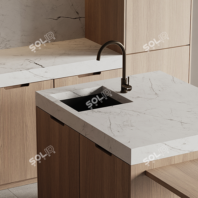 Modern Kitchen 3D Models Bundle 3D model image 3