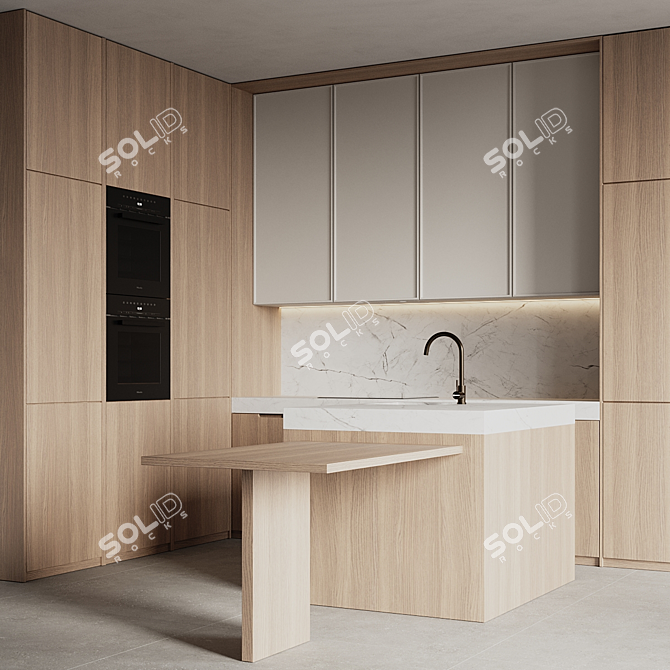 Modern Kitchen 3D Models Bundle 3D model image 4