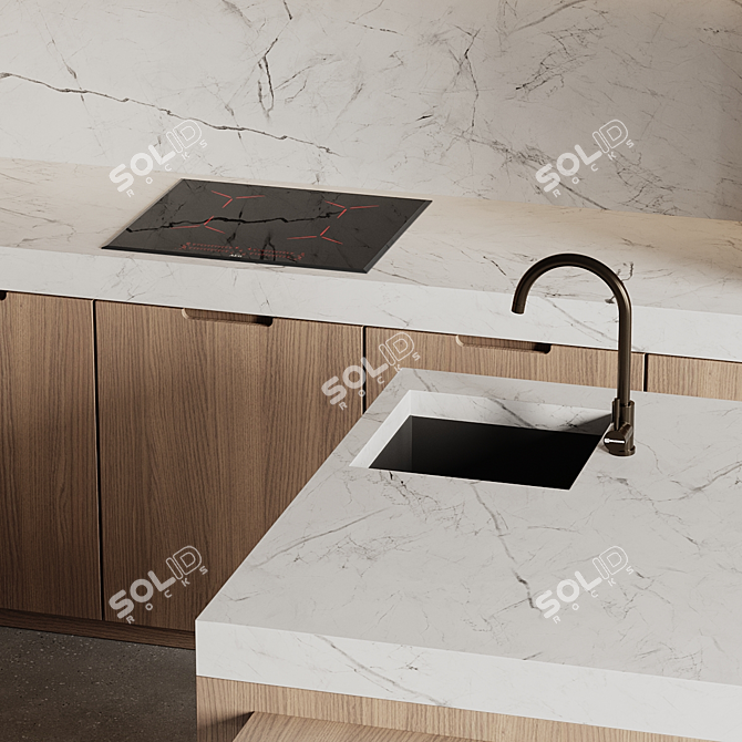 Modern Kitchen 3D Models Bundle 3D model image 6