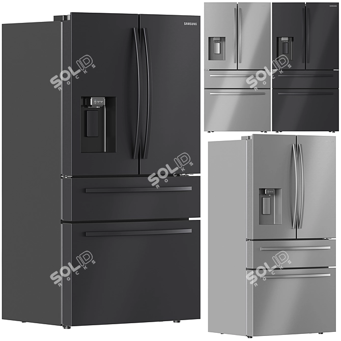 Samsung Refrigerator Collection 07  Efficient, Stylish, and High-Quality 3D model image 2