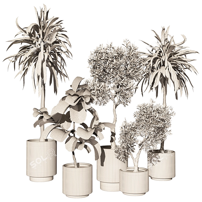 Botanical Beauty 465: Exquisite Greenery 3D model image 5