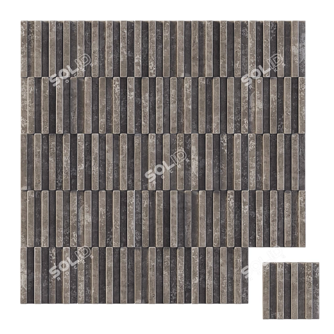 Smooth Stone Decor Set 3D model image 1