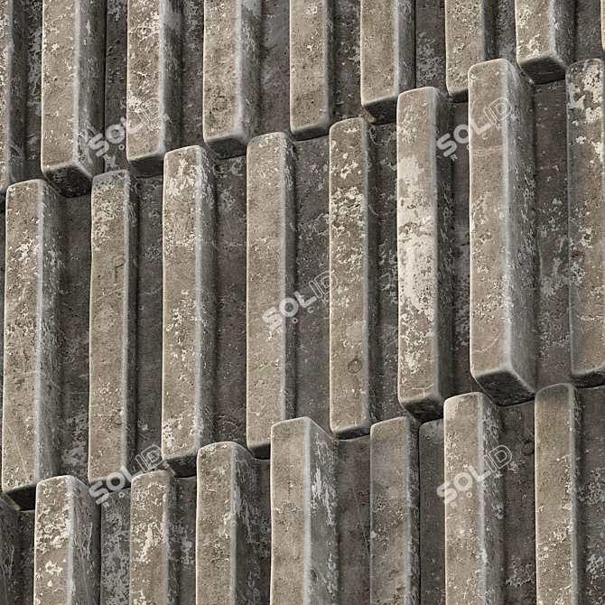 Smooth Stone Decor Set 3D model image 3