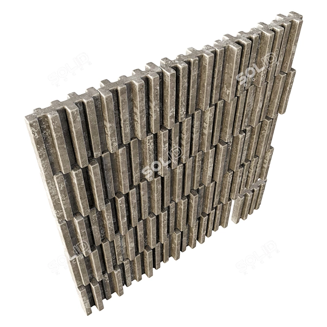 Smooth Stone Decor Set 3D model image 4