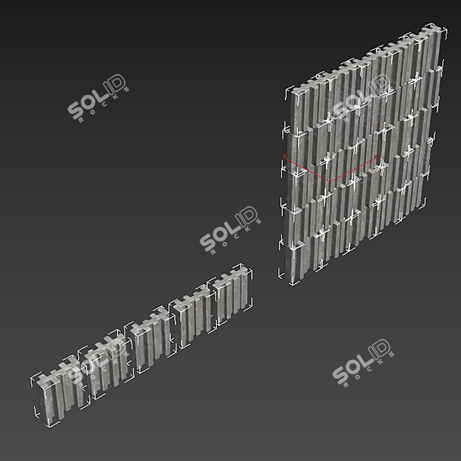 Smooth Stone Decor Set 3D model image 5