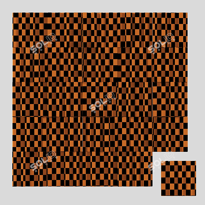 Smooth Stone Decor Set 3D model image 7