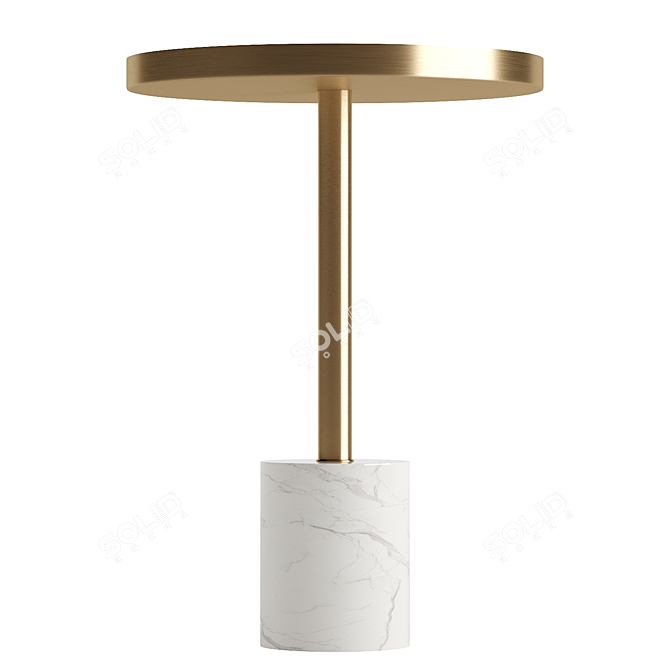 Sleek Modern Side Table 3D model image 3