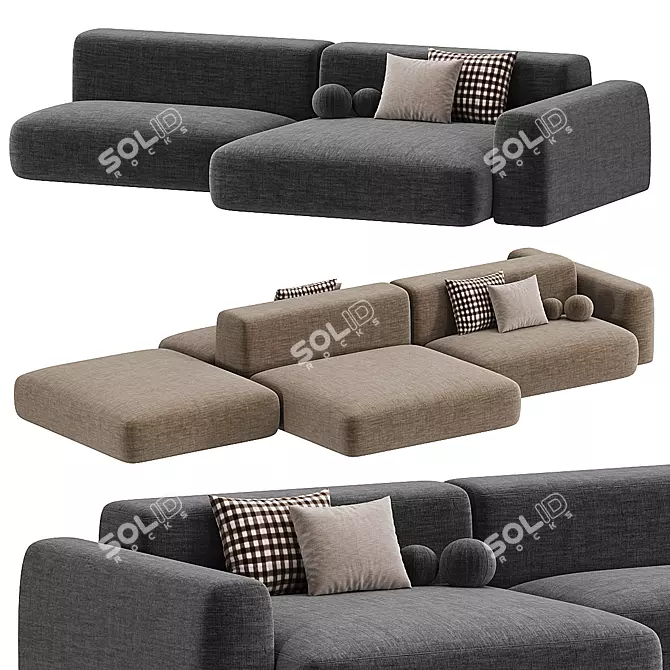 Tamamm Sky Modular Sofa: Corona Render 3D model image 2