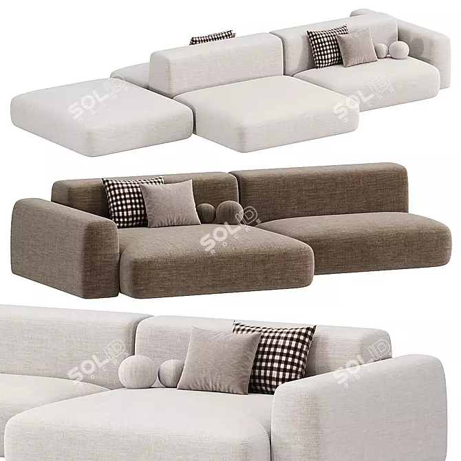 Tamamm Sky Modular Sofa: Corona Render 3D model image 3