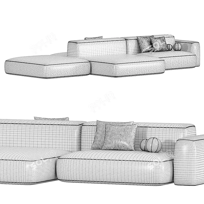 Tamamm Sky Modular Sofa: Corona Render 3D model image 4